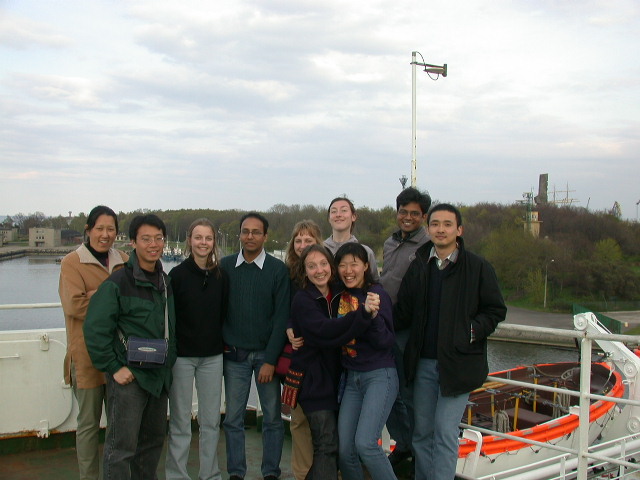Rony with EESI Friends on the way back to Poland