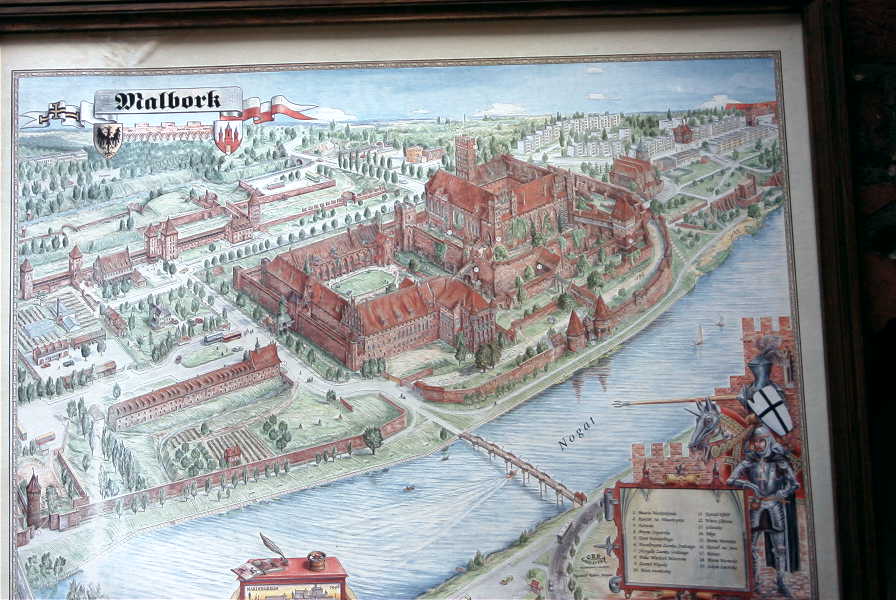 Top View of malbork Castele